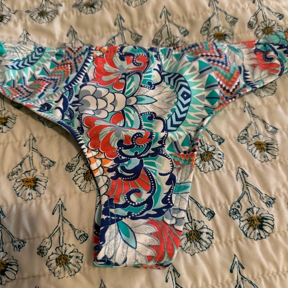 Colorful Floral Patterned Bikini Bottom - Picture 8 of 10
